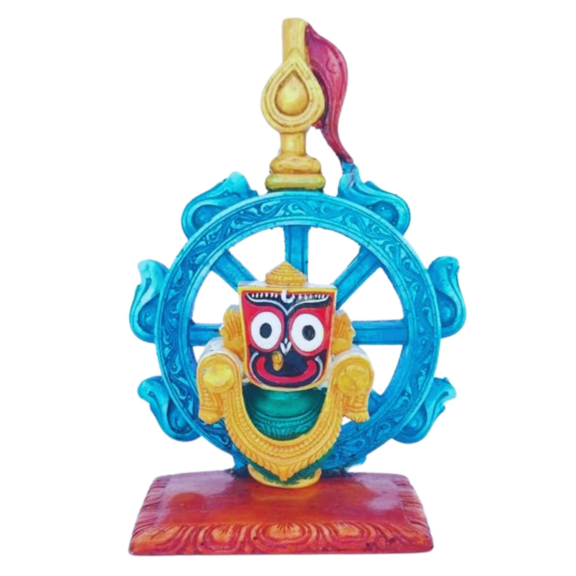 Jagannath World Marble Idol of Lord Jagannath in Nilachakra (Blue)