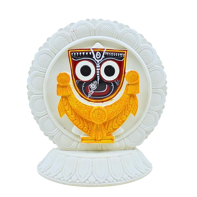 Jagannath World Lord Shree Jagannath Single Idol(Patitapaban) (Pack of 1, White)