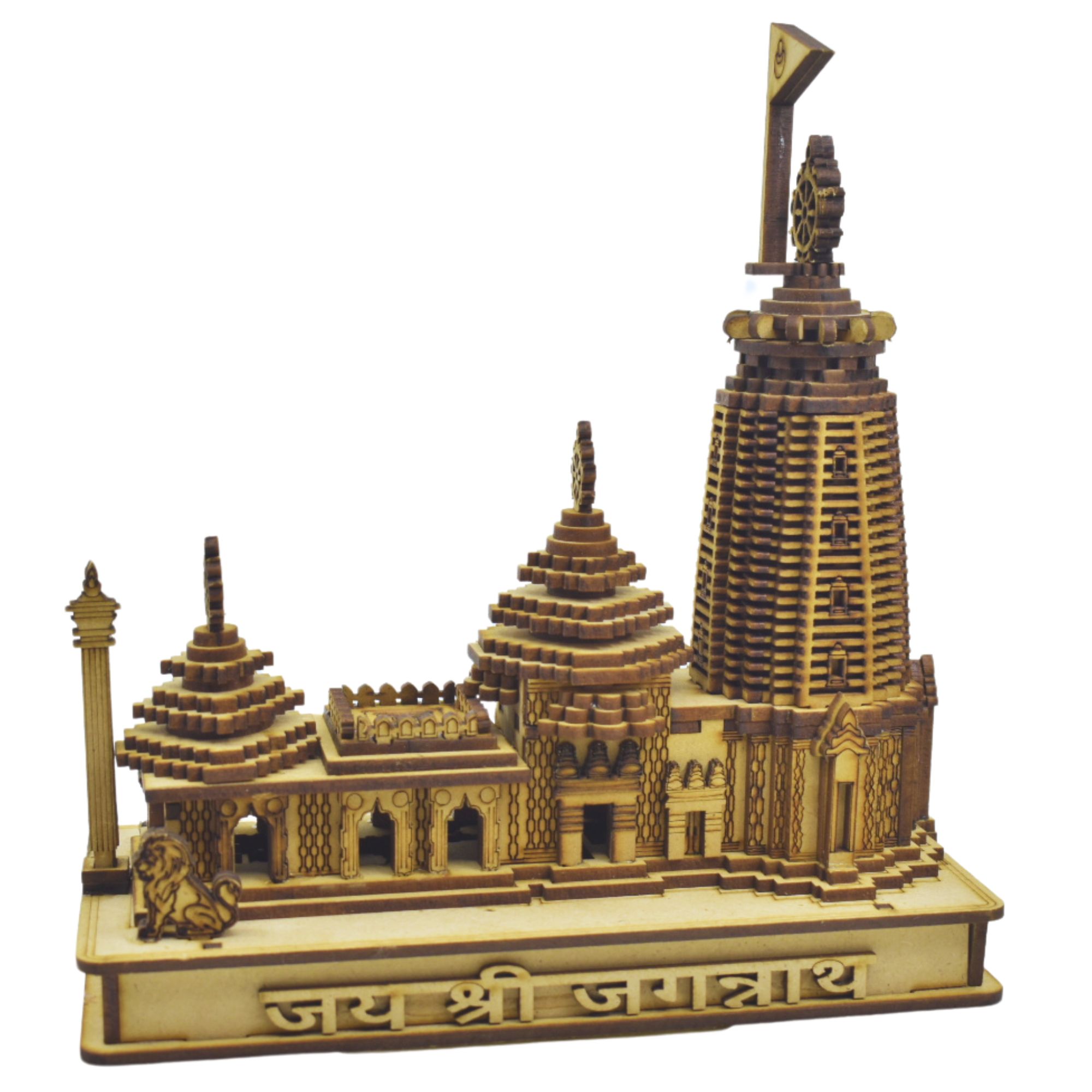 Bring Home Puri Dham – Handcrafted Jagannath Temple Wooden Miniature