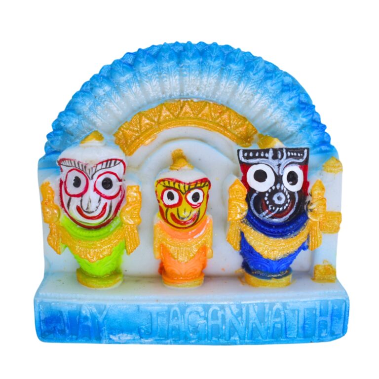 Marble Idol of Lord Jagannath – Inspired by Puri Temple Traditions (Pack of 1, Blue)