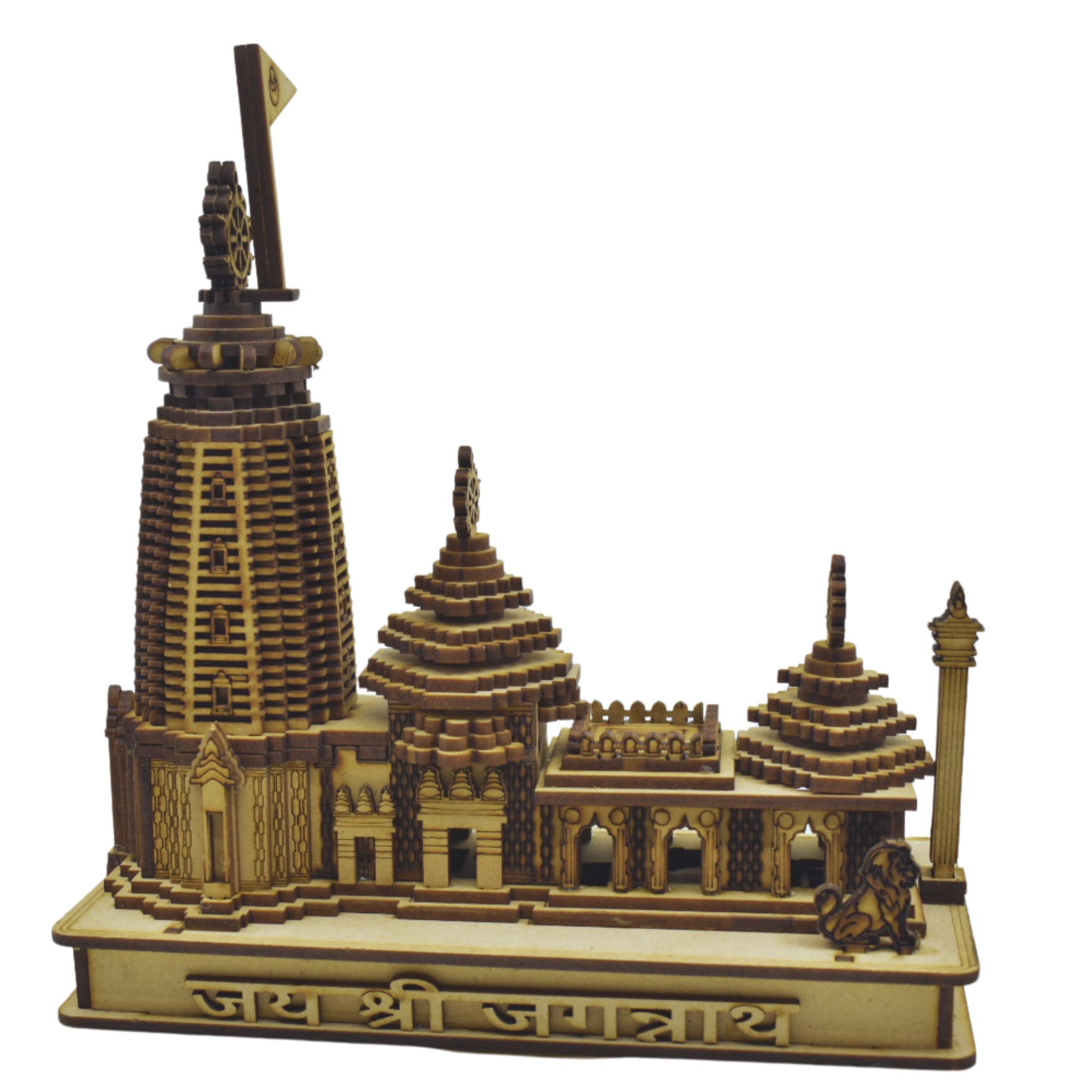 Bring Home Puri Dham – Handcrafted Jagannath Temple Wooden Miniature