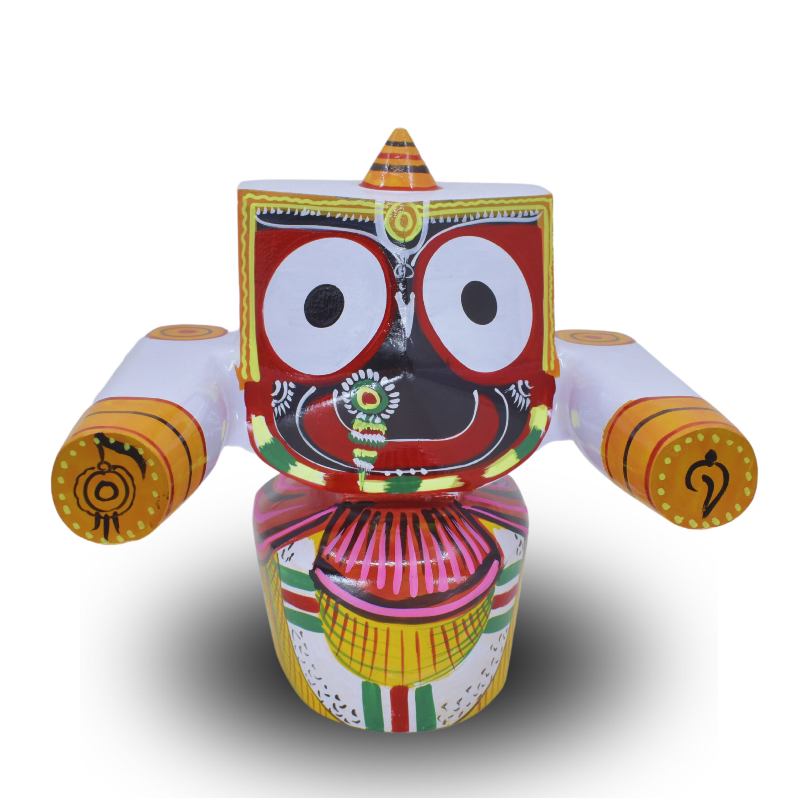 Neem Wood Lord Jagannath (Patitapavan) Single Idol With Sudarshan 12- Inch Murti