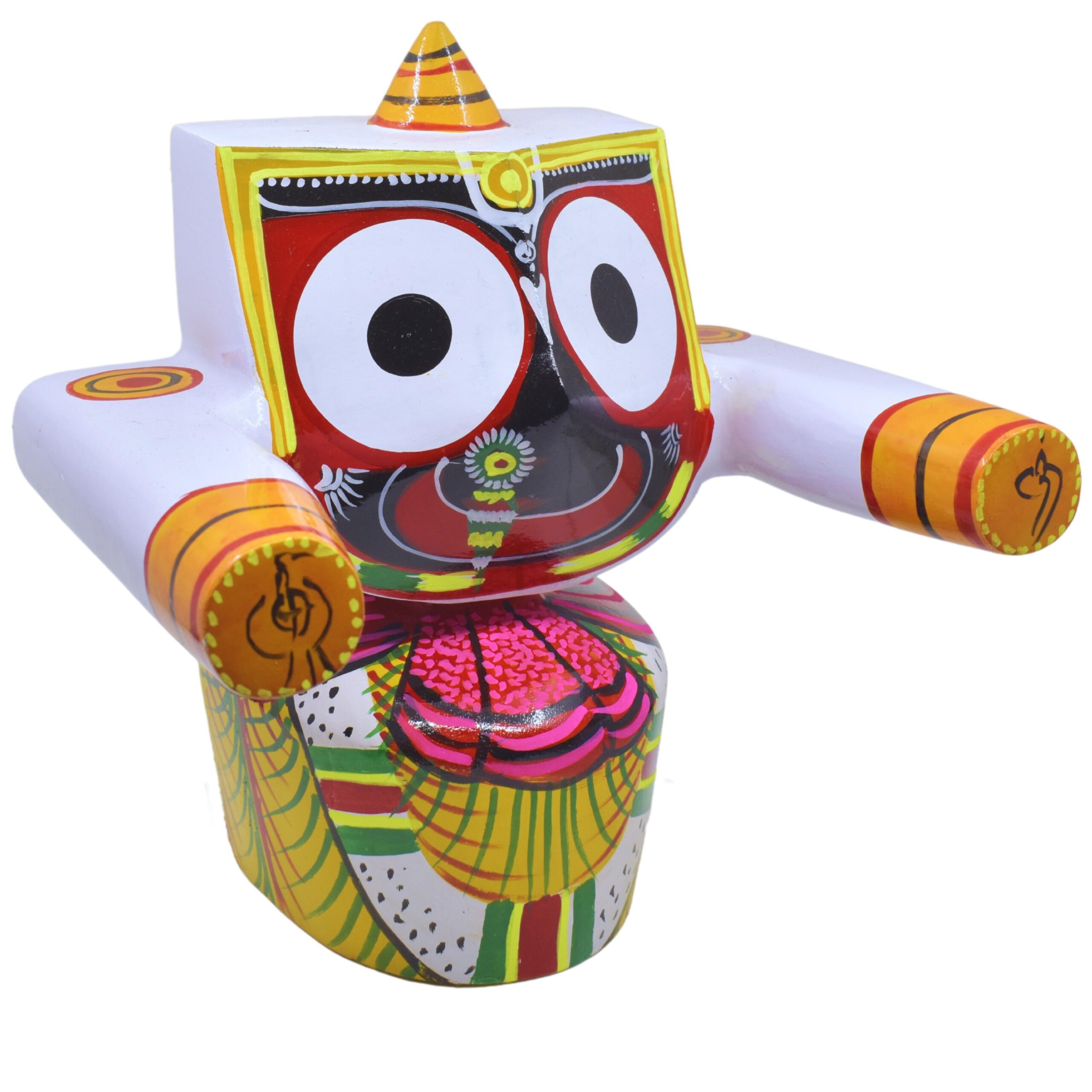 Neem Wood Lord Jagannath (Patitapavan) Single Idol With Sudarshan 12- Inch Murti